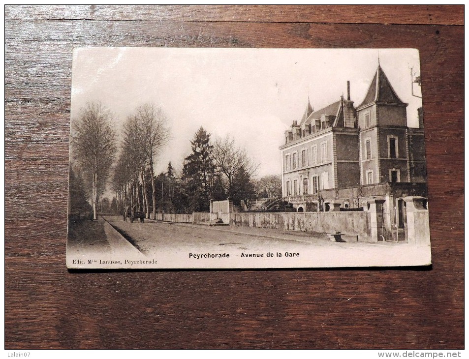 Carte Postale Ancienne : PEYREHORADE : Avenue De La Gare, Animé En 1907 - Peyrehorade