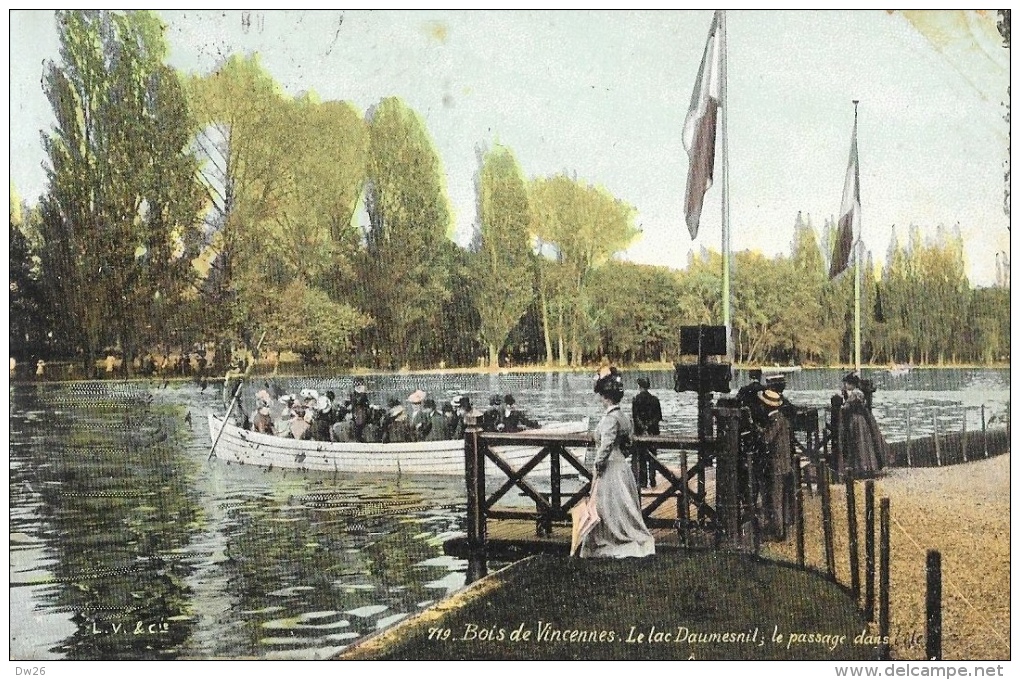 Bois De Vincennes - Le Lac Daumesnil - Le Passage Dans L'Ile - Carte L.V. & Cie - Vincennes