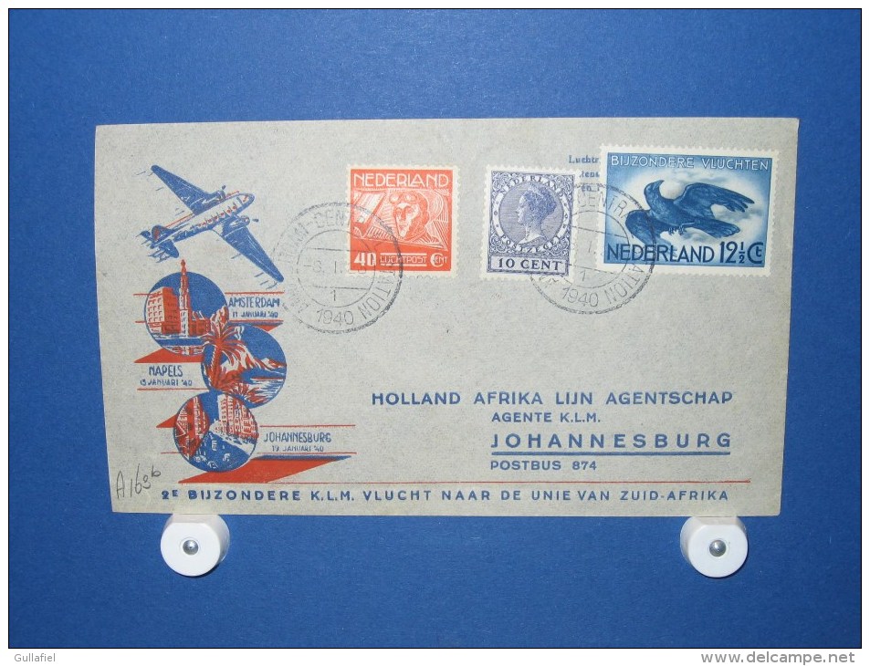 FFC First Flight 024 Amsterdam - Johannesburg Zuid Afrika 1940 - A163b (nr.Cat DVH) - Poste Aérienne