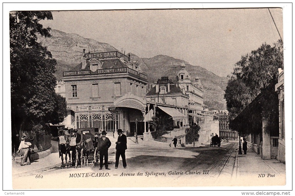 Monaco - Monte Carlo - Avenue Des Spélugues, Galerie Charles III - Editeur: ND Phot N° 662 - Monte-Carlo