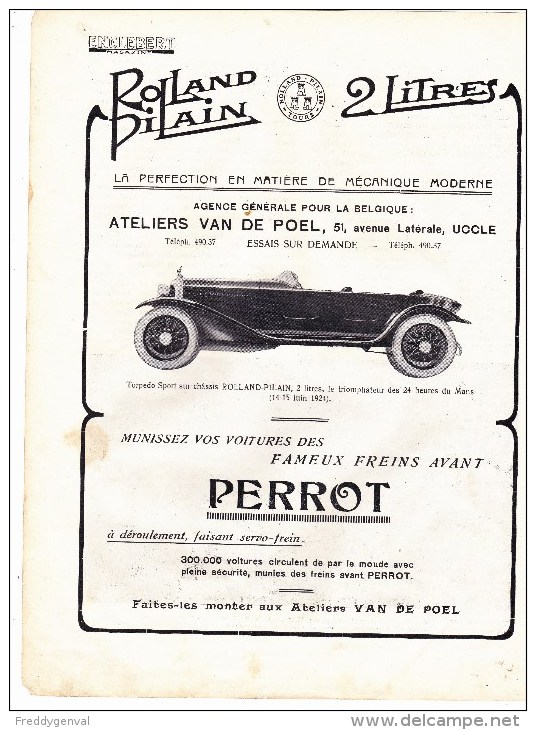 AUTOMOBILES  ROLLAND PILLAIN - Non Classés