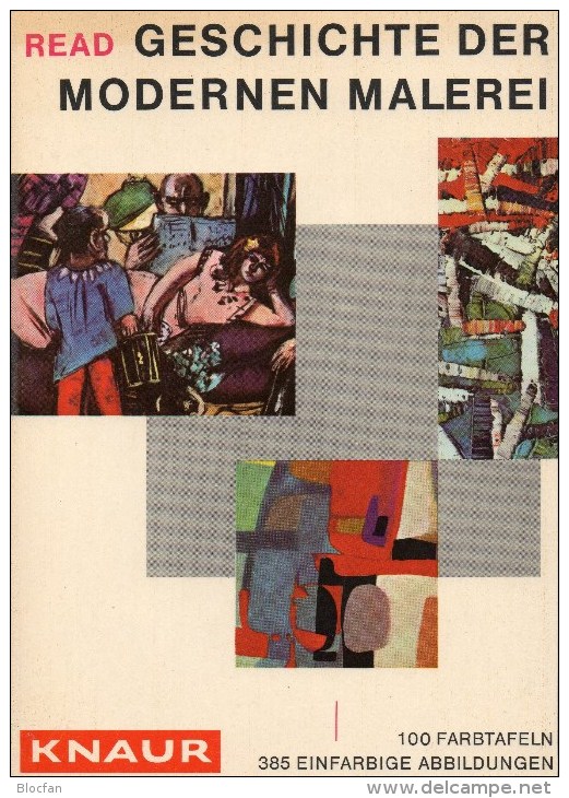H.Read KNAUR Geschichte Der Modernen Malerei 1959 Antiquarisch 10€ Mit 100 Farbtafeln Paintings Art Book Germany Deutsch - Schilderijen &  Beeldhouwkunst