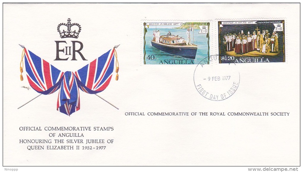 Anguilla 1977 Queen Elizabeth Silver Jubilee FDC - Anguilla (1968-...)