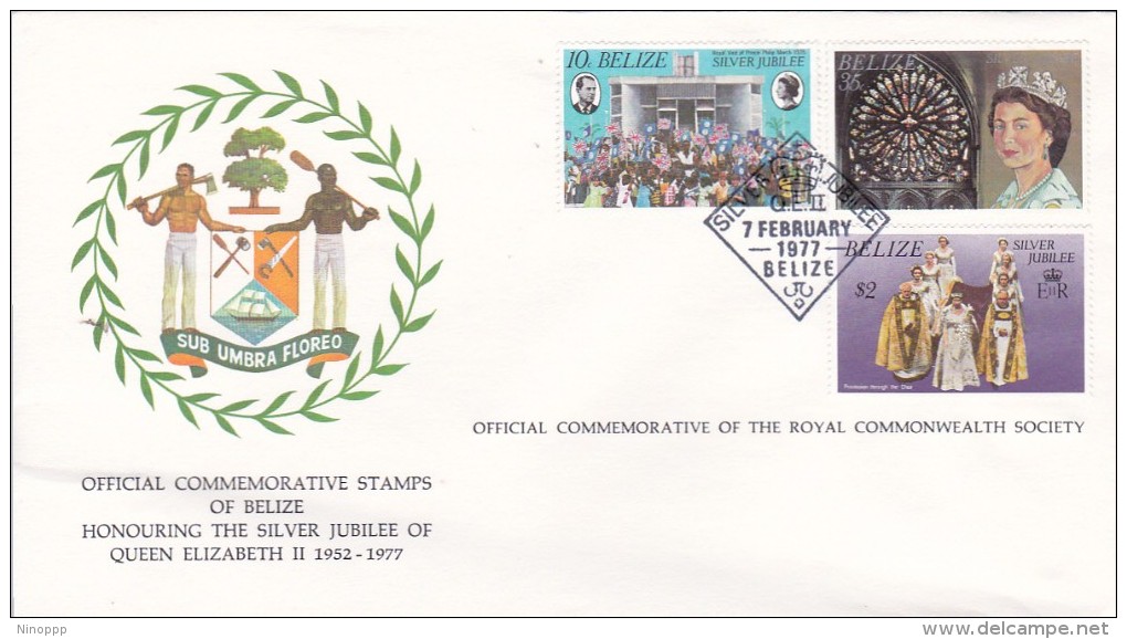 Belize 1977 Queen Elizabeth Silver Jubilee FDC - Belize (1973-...)