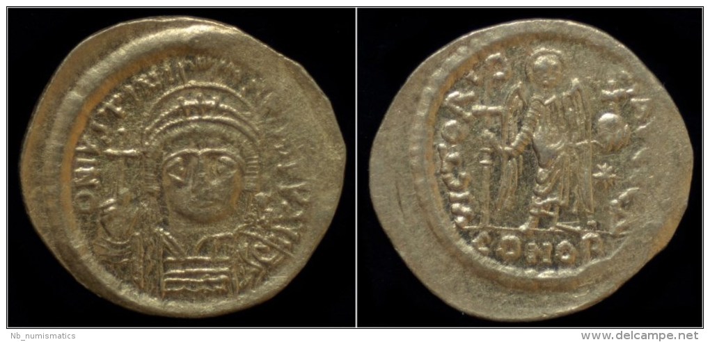 Justinian I AV Solidus - Byzantines