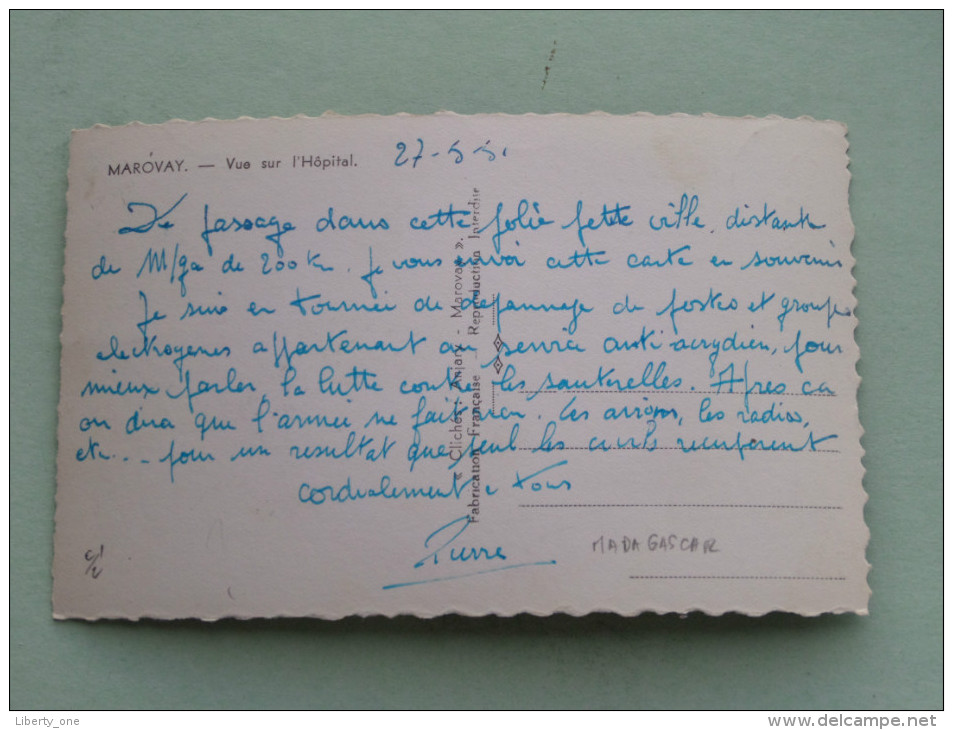 MAROVAY Vue Sur L'Hôpital - Anno 1951 ( Zie Foto Voor Details ) !! - Madagascar