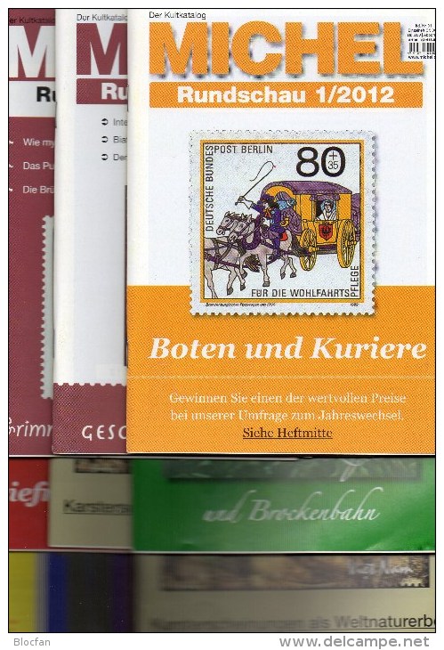 9 Verschiedene MICHEL Briefmarken Rundschau Neu 45€ New Stamps Of The World Catalogue And Magacine Of Germany - Thématiques