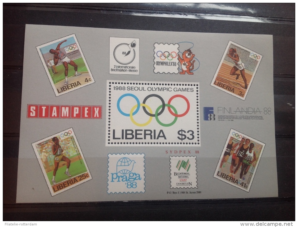 Liberia - MNH / Postfris - Sheet Olympische Spelen (3) 1988 - Liberia