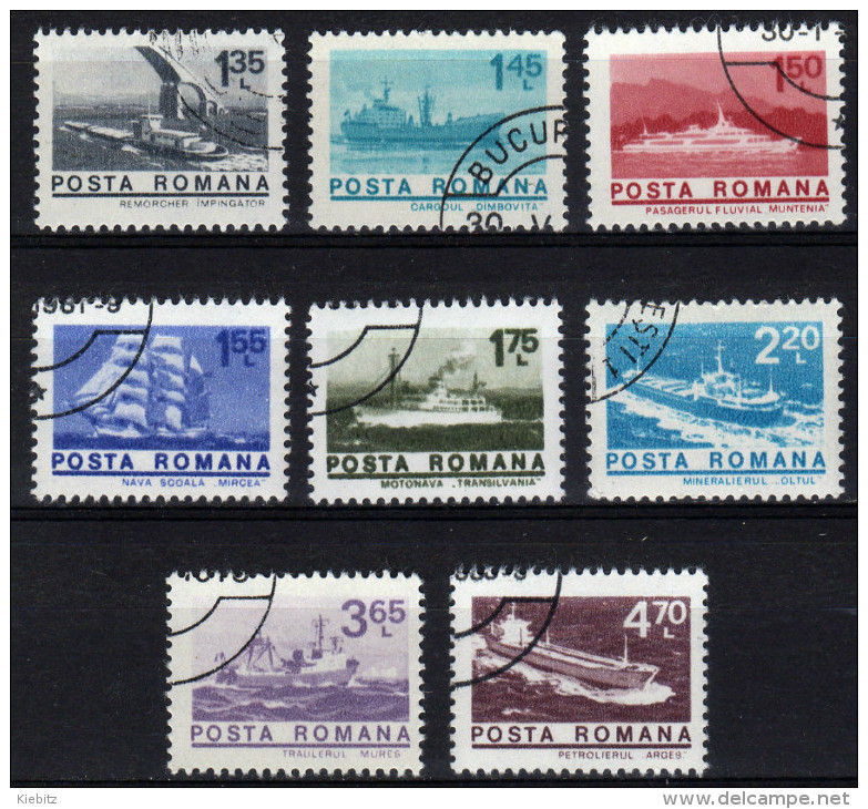 RUMÄNIEN 1974 - Schiffe - MiNr.3167-3274 Kompletter Satz - Schiffe