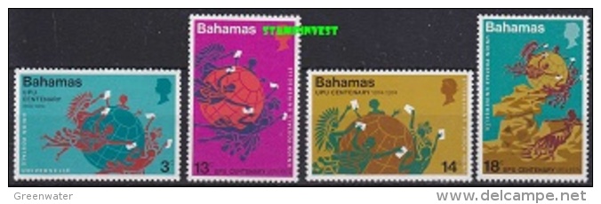 Bahamas 1974 UPU 4v ** Mnh (19471) - Bahama's (1973-...)