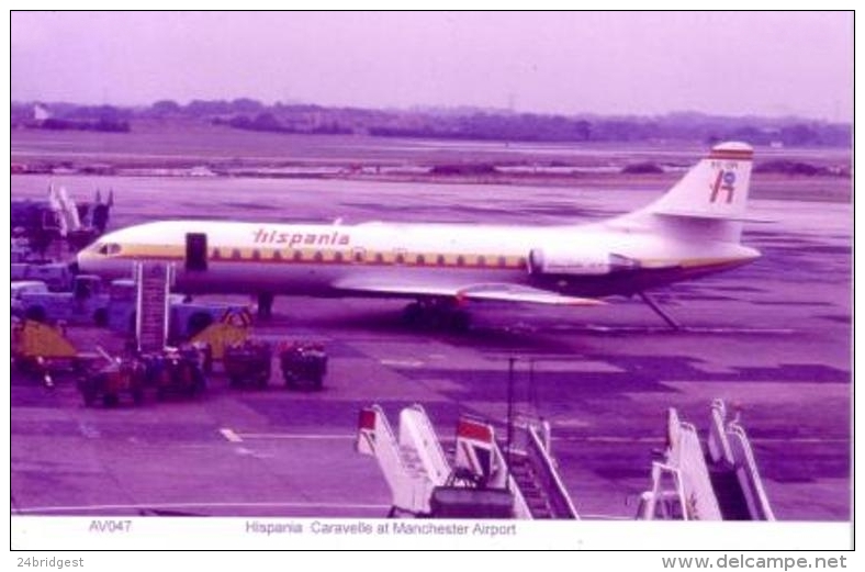 Hispania Sud Aviation Caravelle Manchester Airport - 1946-....: Modern Era