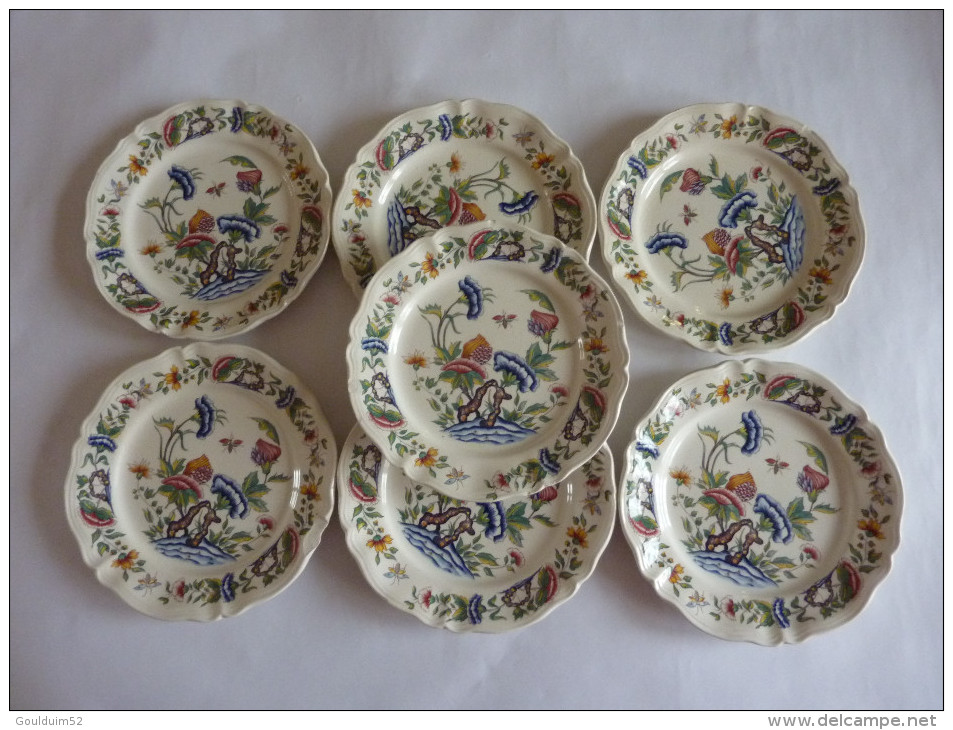 Lot De 7 Assiettes Décor  Sarreguemines - Sarreguemines (FRA)