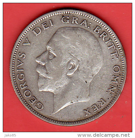 - GRANDE BRETAGNE - 1928 - Half Crown - Argent - George V - K. 1/2 Crown