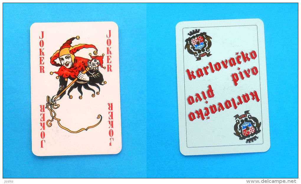 KARLOVACKO BEER Joker Card * Playing Cards Carte à Jouer Kartenspielen Giocando A Carte Jugando Bière Bier Cerveza Birra - Playing Cards (classic)
