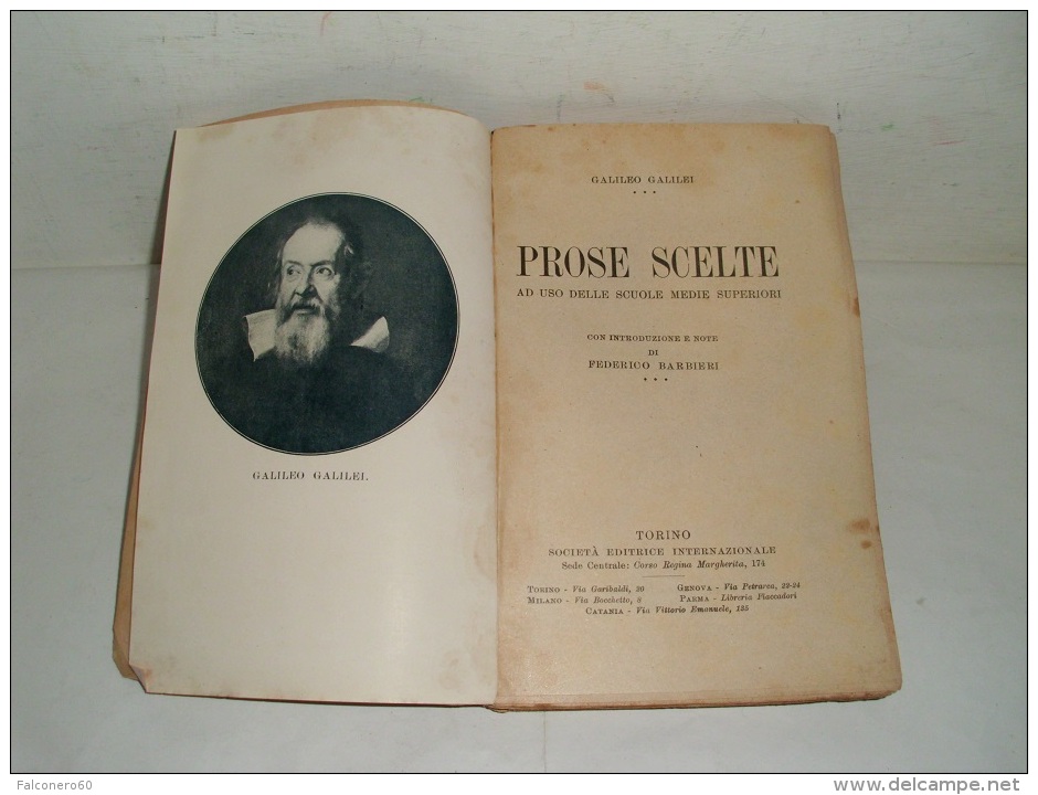 Galilei - PROSE  SCELTE - Libri Antichi
