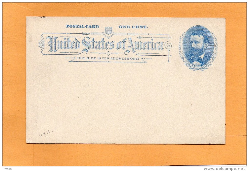 United States Old Card - ...-1900