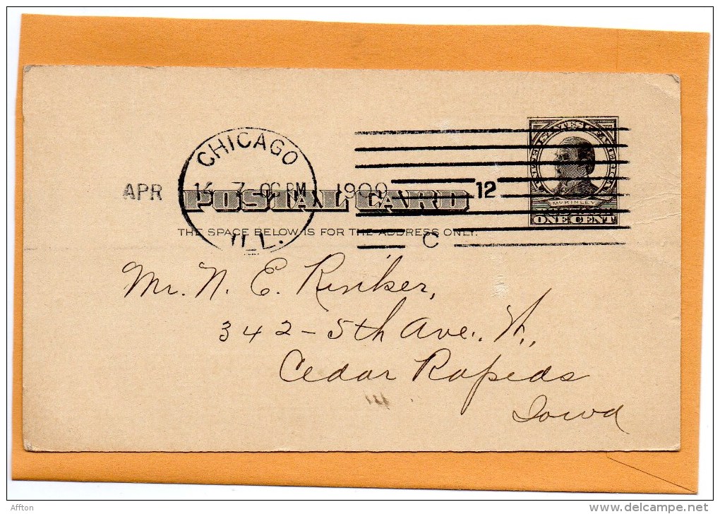 United States 1909 Card Mailed - 1901-20