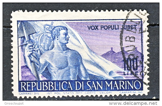 San Marino 1948 Lavoro N. 336, 337, 3490 Usati - Oblitérés