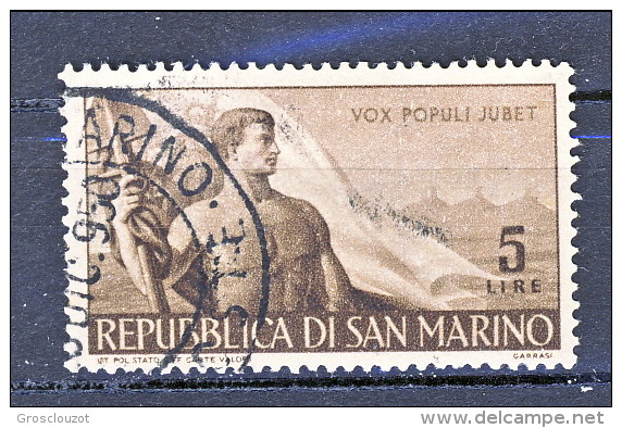 San Marino 1948 Lavoro N. 336, 337, 3490 Usati - Usati