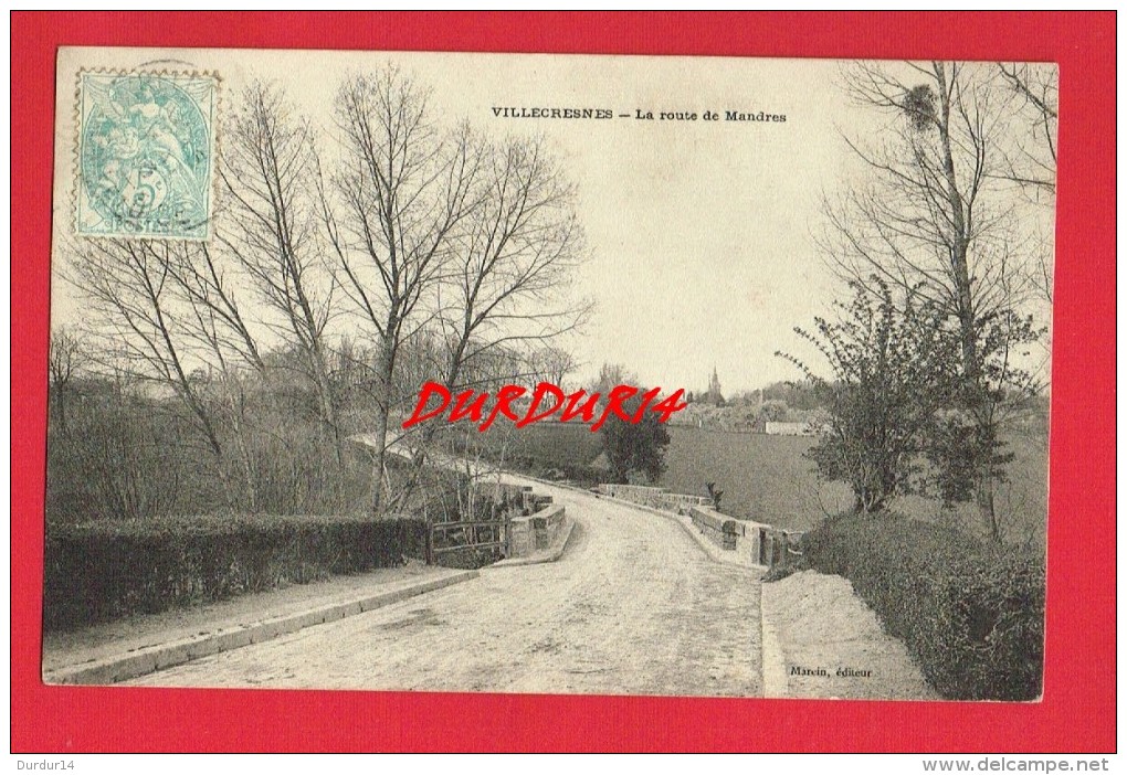 Val De Marne - VILLECRESNES - La Route De Mandres ... - Villecresnes