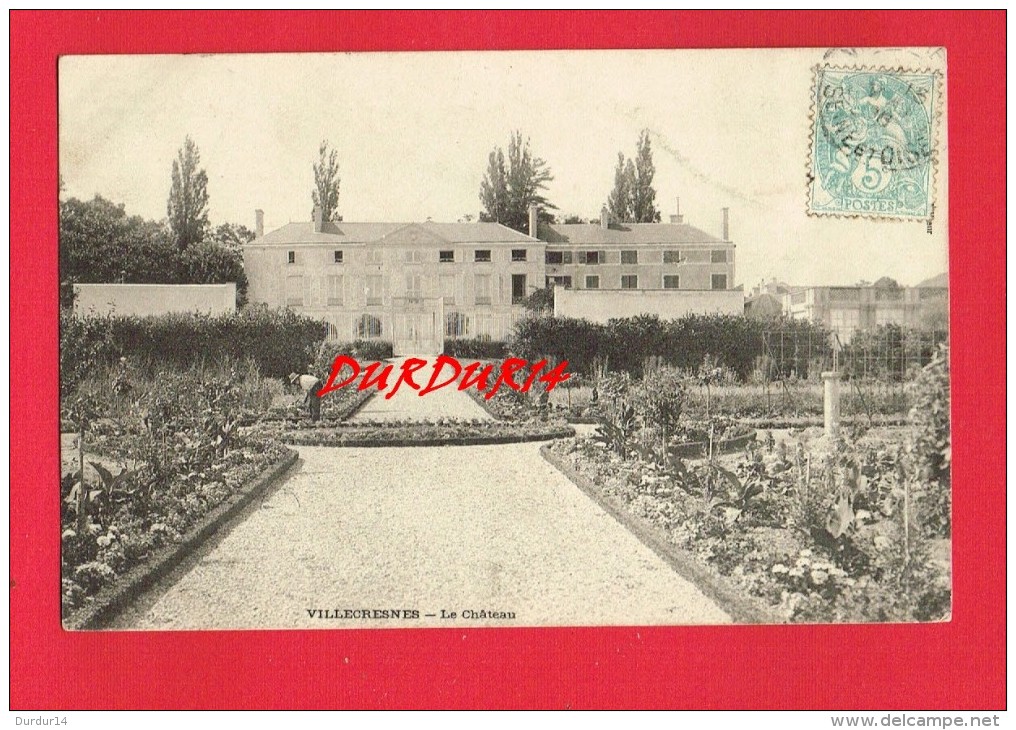 Val De Marne - VILLECRESNES - Le Château ...( Jardinier...) - Villecresnes