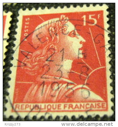 France 1955 Marianne 15f - Used - Oblitérés