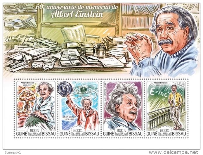 Guinea Bissau. 2015 Albert Einstein. (114a) - Albert Einstein