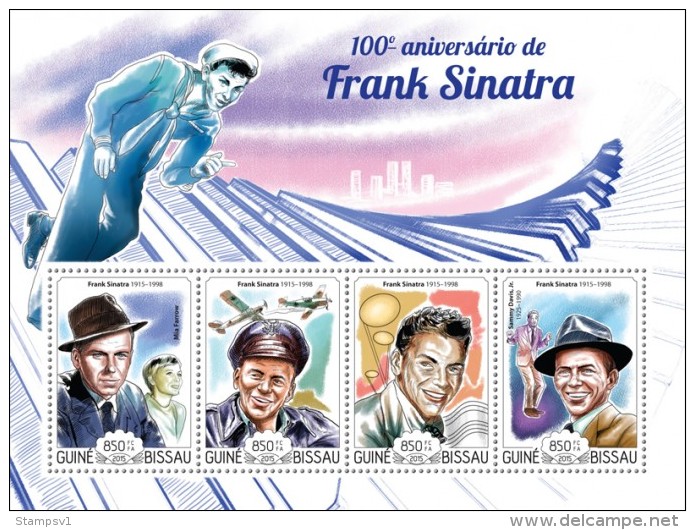 Guinea Bissau. 2015 Frank Sinatra. (113a) - Singers