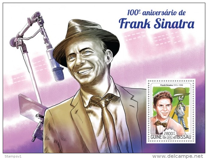 Guinea Bissau. 2015 Frank Sinatra. (113b) - Chanteurs