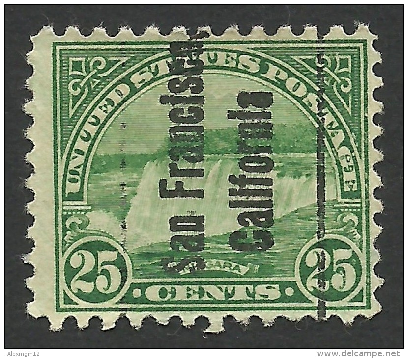 United States, San Francisco, CA  25 C. 1931, Sc # 699, Mi # 280F, Used. - Préoblitérés