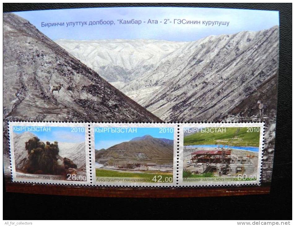 Block Mountains, Hydro-power Station Kambar-Ata , Landscape - Kyrgyzstan