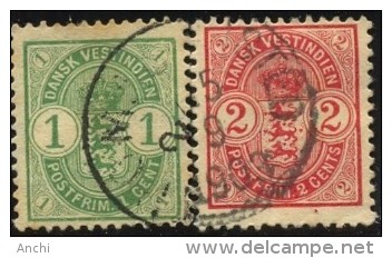 Danish Antilles. 1900. YT 16-17. - Danimarca (Antille)
