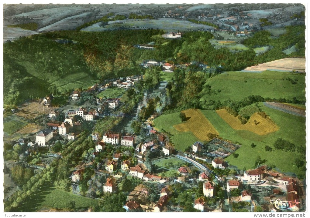 CPSM 38 URIAGE LES BAINS VUE PANORAMIQUE AERIENNE   Grand Format 15 X 10,5 - Uriage