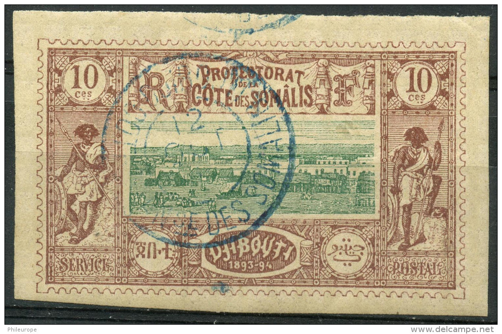 Côte Des Somalis (1894) N 10 (o) - Gebraucht