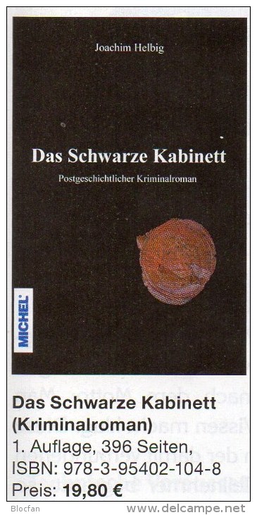 Helbig Krimi Das Schwarze Kabinett 2014 Neu ** 20€ Philatelistische Kriminalroman New Philatelic History Book Of Germany - Other & Unclassified