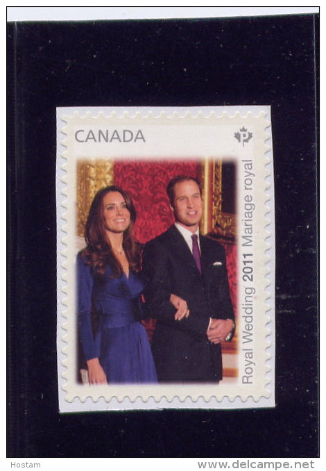 CANADA, 2011,  #2466,  ROYAL WEDDING - Single Stamps