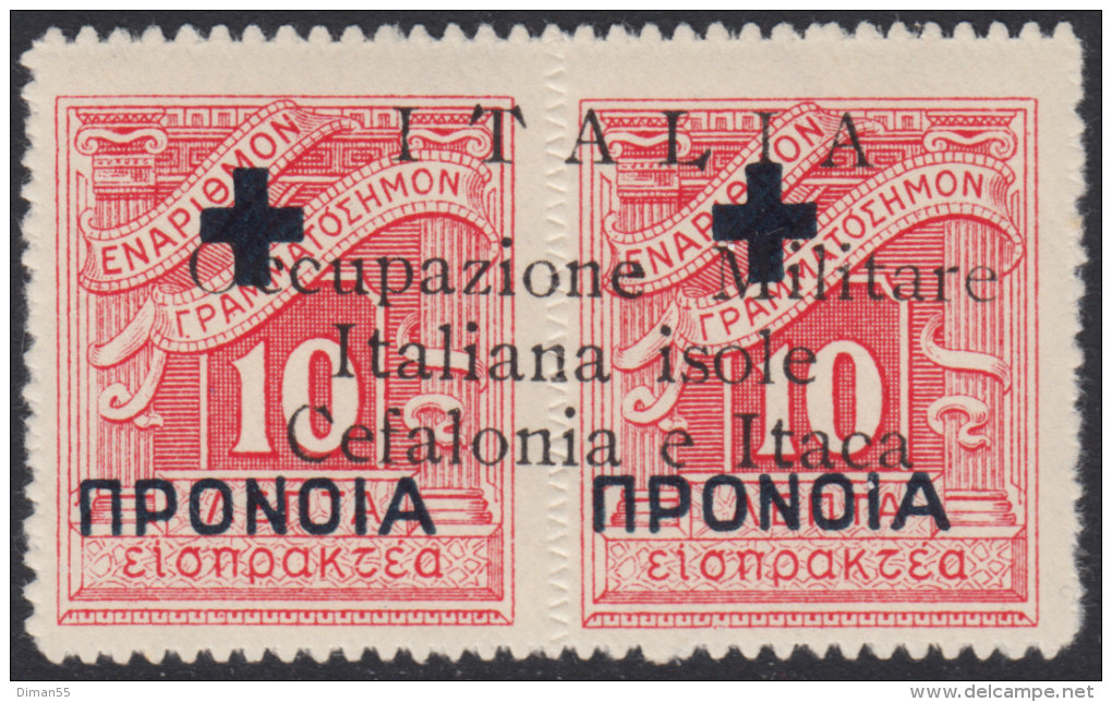 ITALY - CEFALONIA E ITACA - N.28 Sopr. Di Agrostoli - Cv 1100 Euro - Firmato RAYBAUDI - GOMMA INTEGRA - MNH** - Cefalonia & Itaca