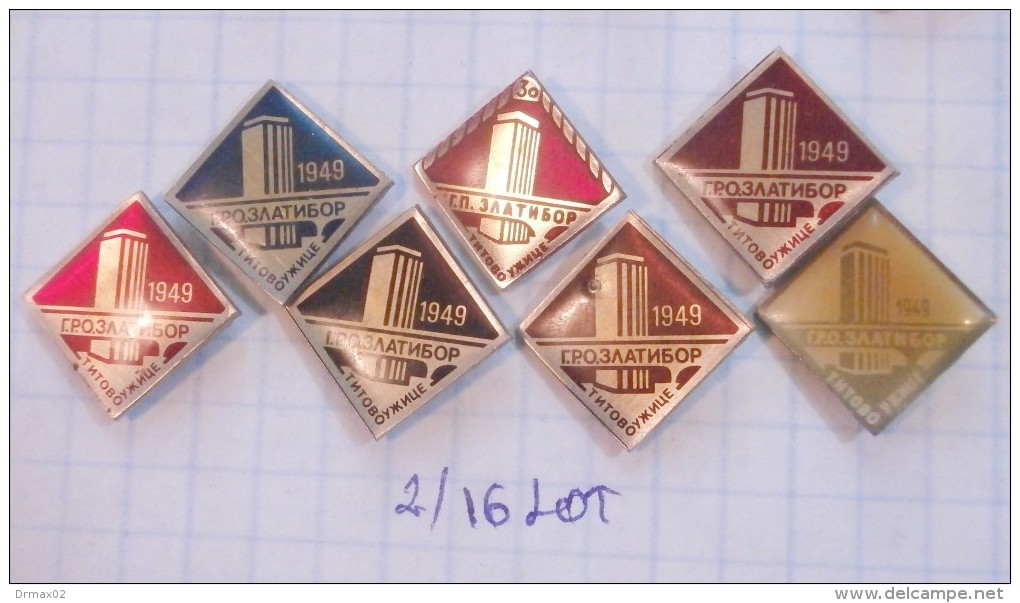 ZLATIBOR Titovo Uzice (Serbia) Yugoslavia / Construction Company  / LOT PINS - Sets