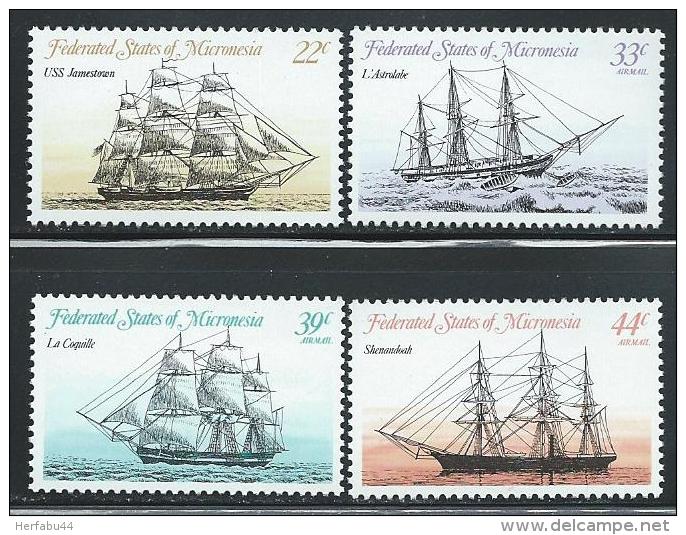 Micronesia     "Ships"     SC# 23, C10-12     MNH** - Micronesia