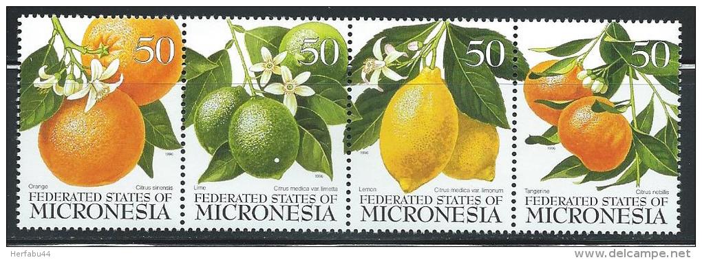 Micronesia     "Citrus Fruits"      Strip Of 4      SC# 248  MNH** - Micronesia