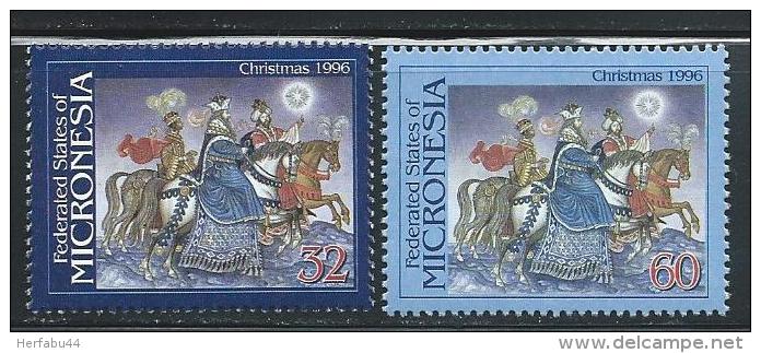 Micronesia     "Christmas 1996"      Set     SC# 251-52  MNH** - Micronesia