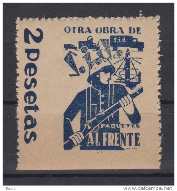 01976 Sia Paquetes Al Frente 2 Pts Guillamon 1629 ** - Viñetas De La Guerra Civil