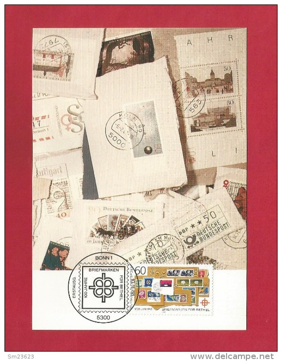 BRD 1988  Mi.Nr. 1395 , 100 Jahre Briefmarkenspendeaktion Für Bethel - Hagenbach  Maximum Card - 10.11.1988 - 1981-2000