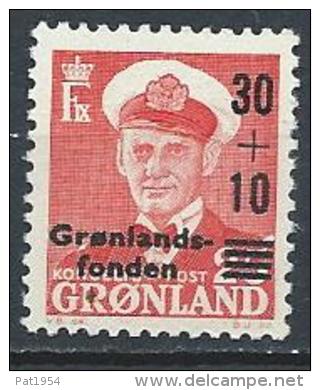 Groënland 1959 N°33 Neuf Roi Avec Surtaxe Pour Fond D´assistance - Unused Stamps