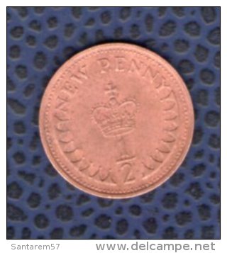 Royaume Uni 1971 Pièce De Monnaie Coin Elizabeth II 1/2 Demi Penny - 1/2 Penny & 1/2 New Penny