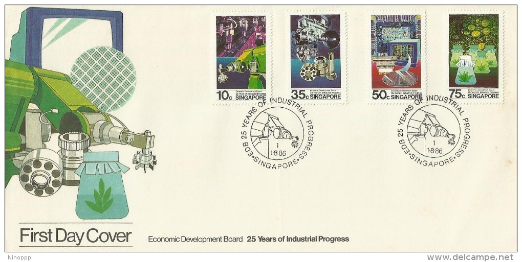 Singapore 1986 Economic Development Board FDC - Singapore (1959-...)