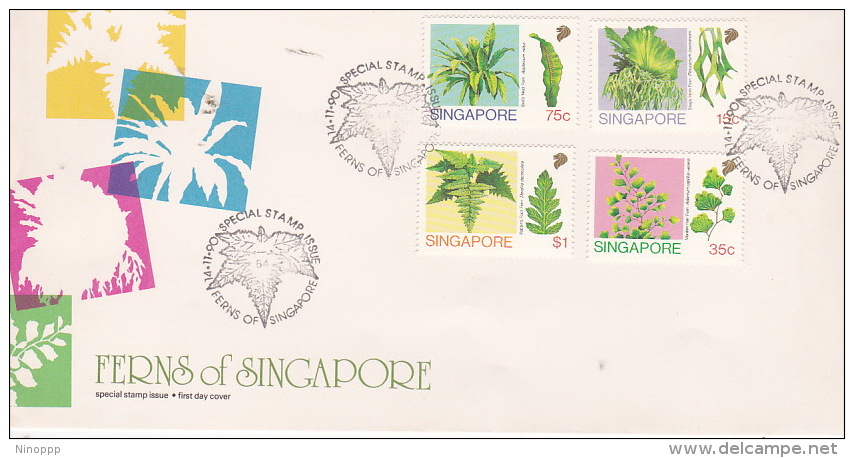 Singapore 1990 Ferns FDC - Singapore (1959-...)