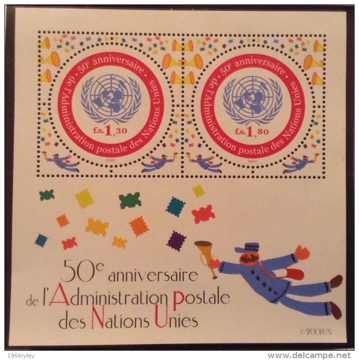 United Nations Geneva  MNH** 2001 Mi # Block 16 - Nuevos