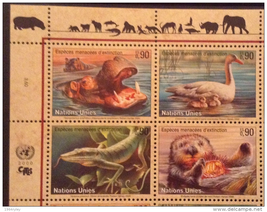 United Nations Geneva  MNH** 2000 Mi # 385/388 - Unused Stamps