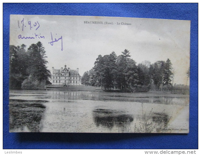 Beaumesnil. Le Chateau. Collection Walter (Bernay). Voyage 1905. - Beaumesnil